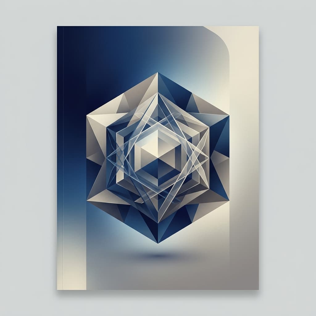 Abstract geometric illustration representing a powerful AI system